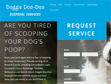 Tablet Screenshot of doggiedoo-doodisposalservices.com